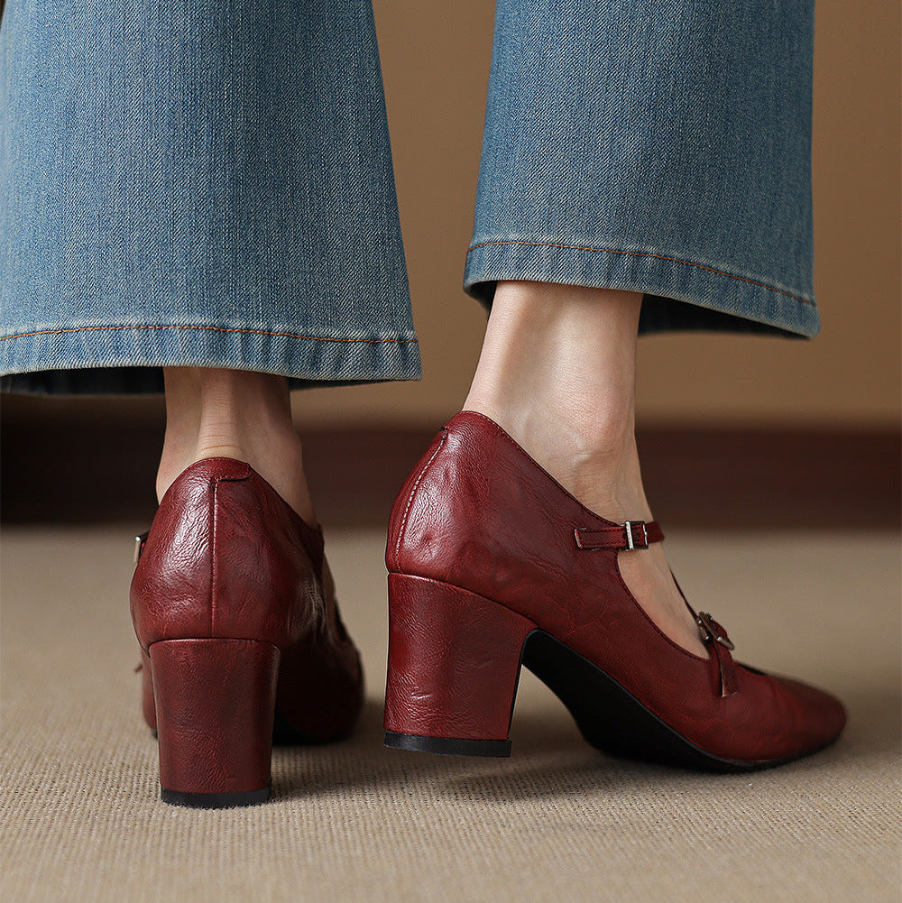 Orrel Genuine Leather Heels