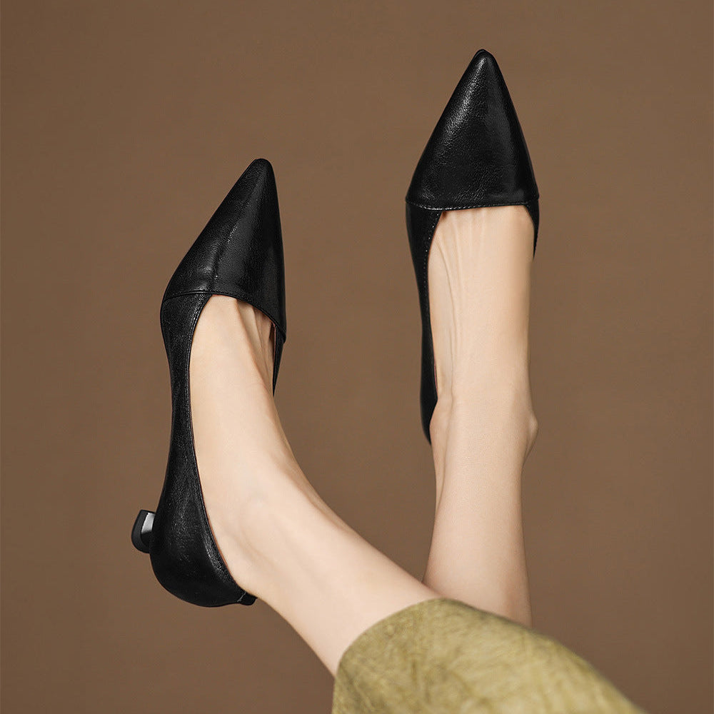 Authentic Leather Heels Venza