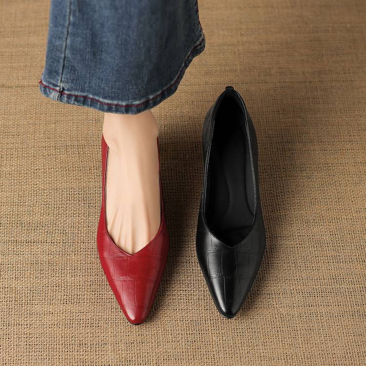 New Authentic Leather Heels