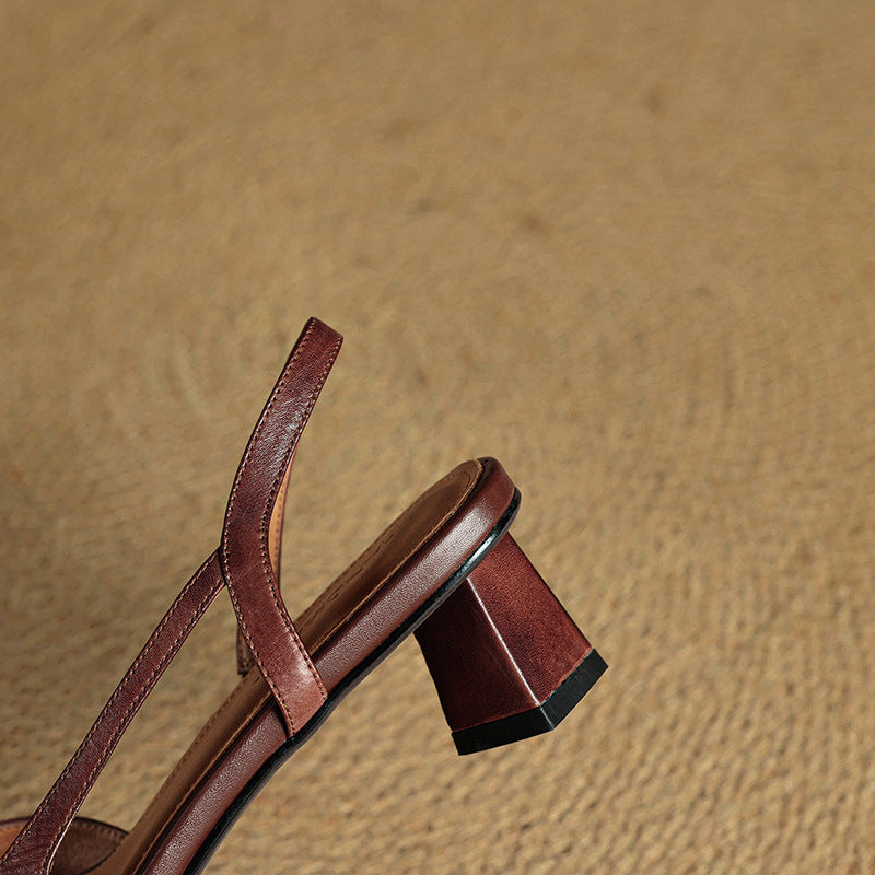 Authentic Leather Elle Heels