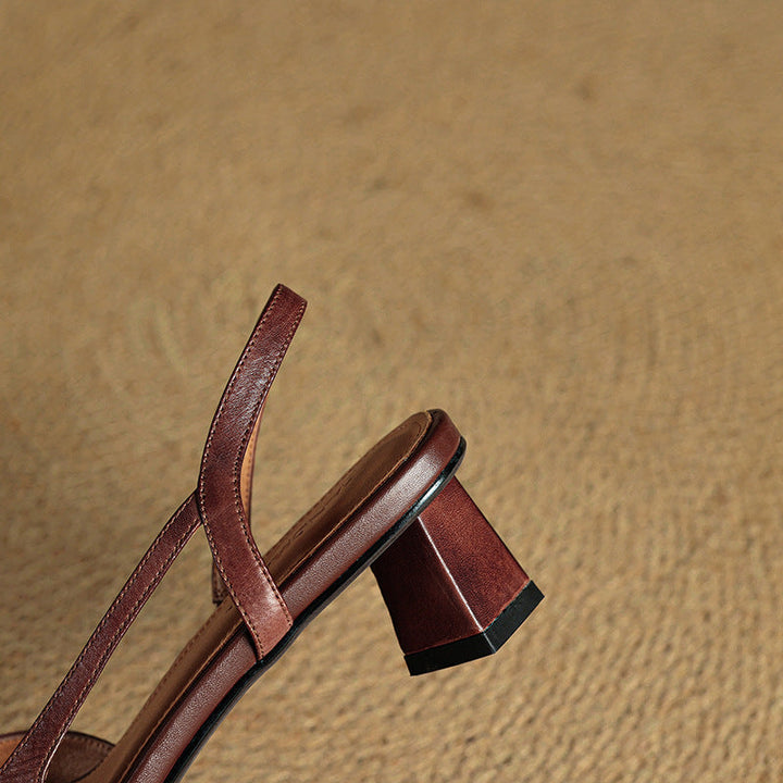 Authentic Leather Elle Heels