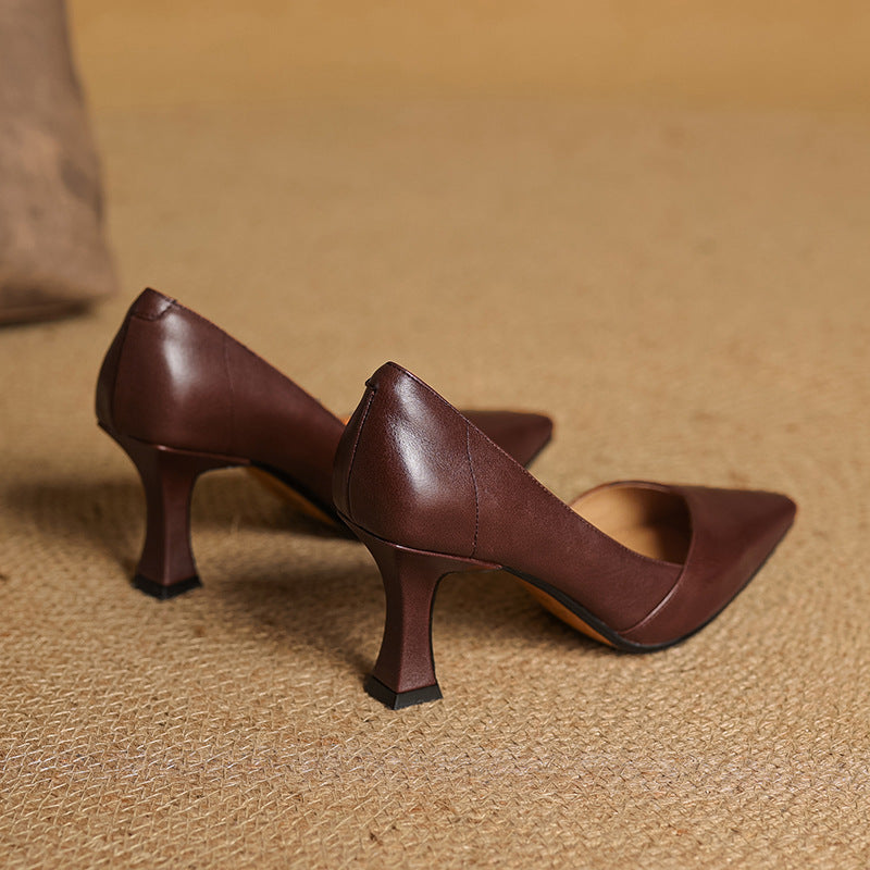 Genuine Leather Women's Heels