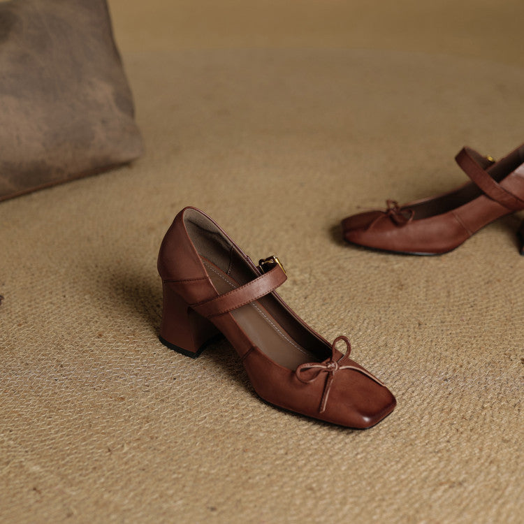 Authentic Leather Heels Emara