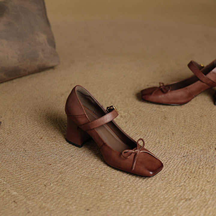 Authentic Leather Heels Emara