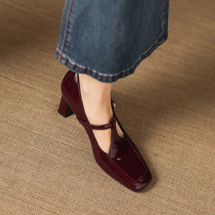 Authentic Leather Heels Tacy