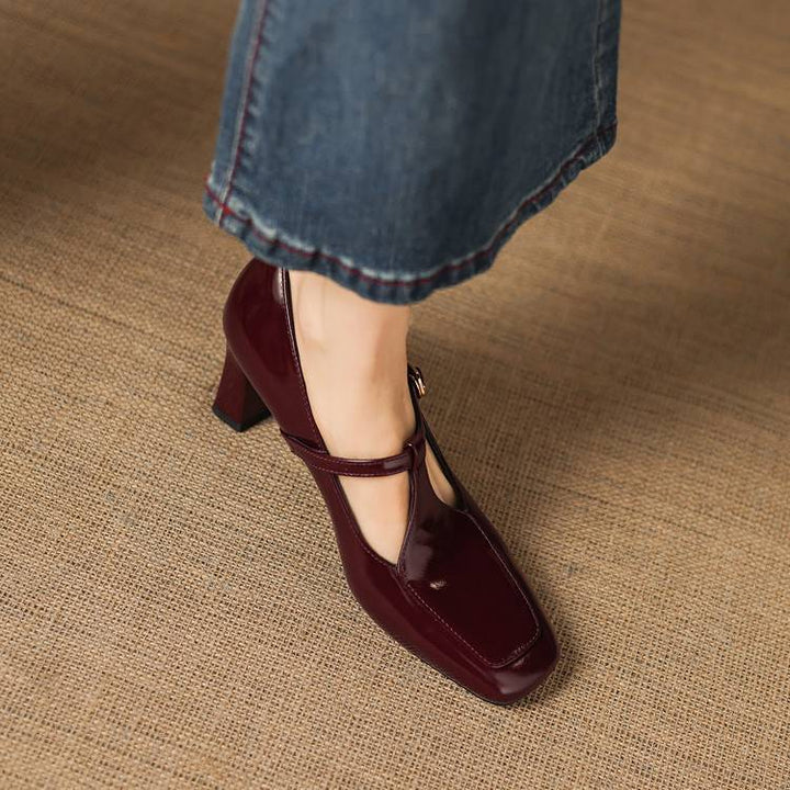 Authentic Leather Heels Tacy
