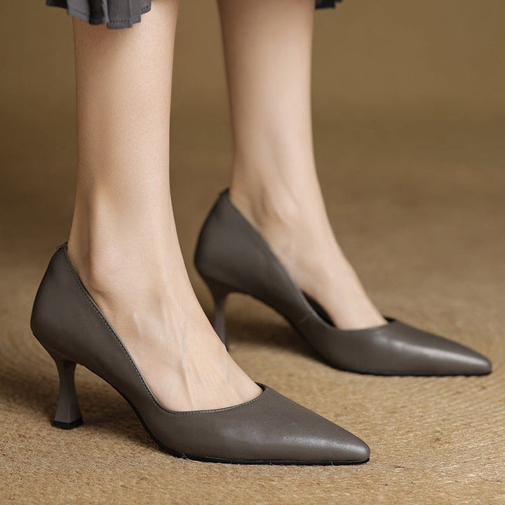 Authentic Leather Heels Viora