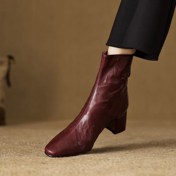 Authentic Leather Estel Ankle Boots