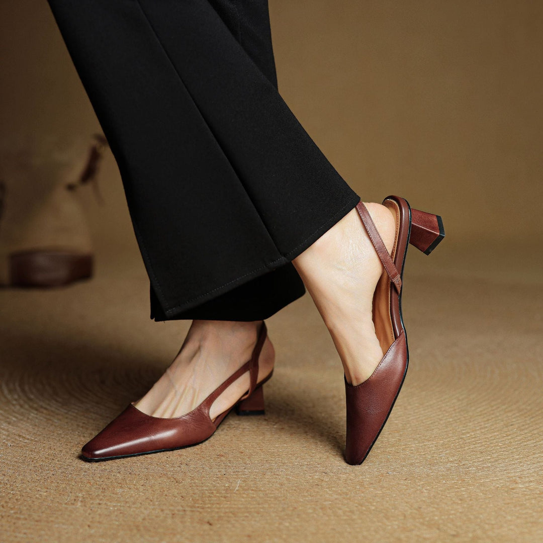 Authentic Leather Elle Heels