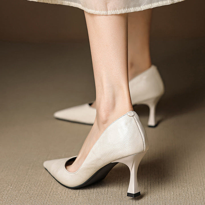 Authentic Leather Heels Viora