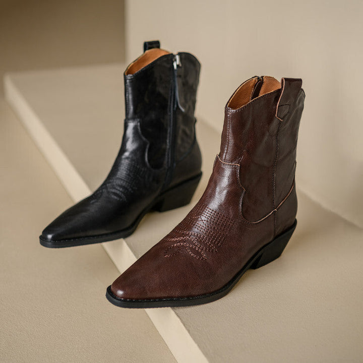 Dakota Genuine Leather Western Boots