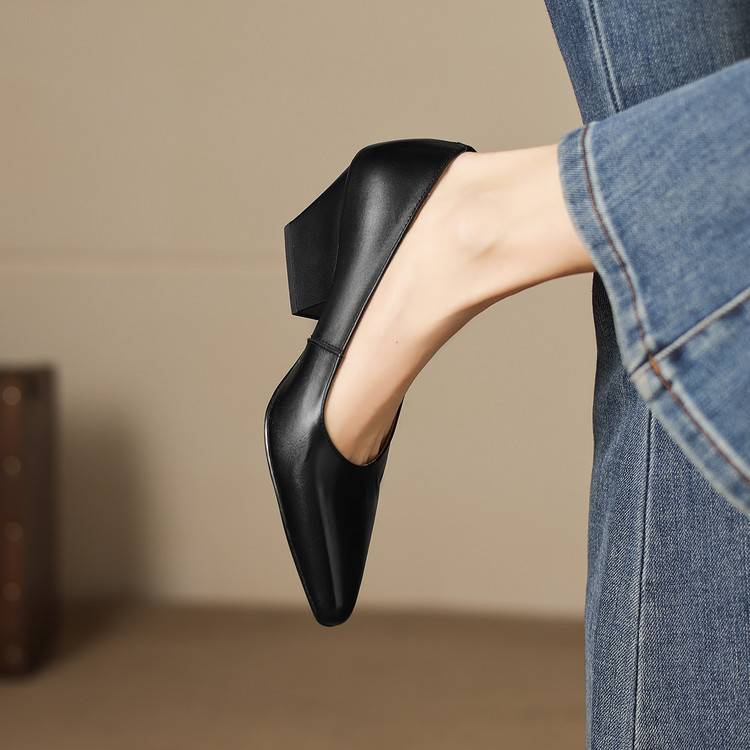 Zyla Authentic Leather Heels