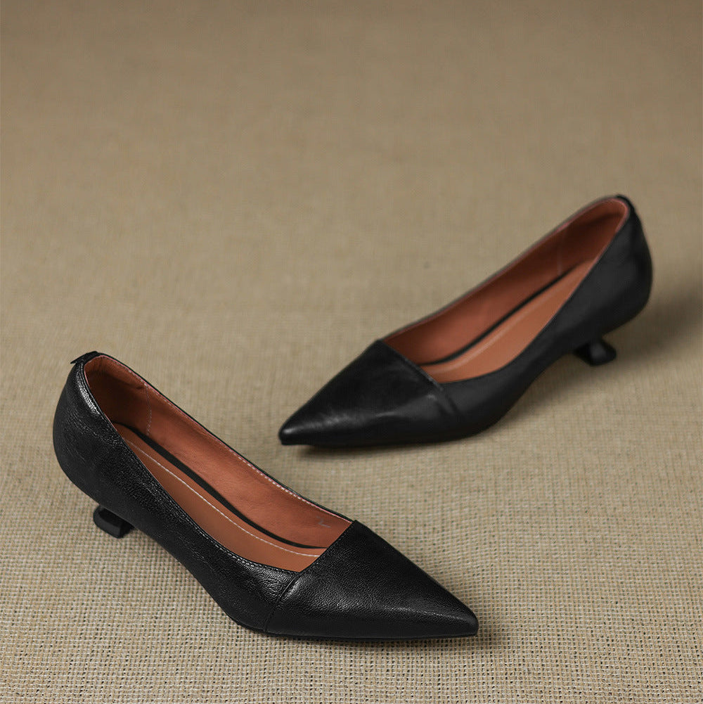 Authentic Leather Heels Venza