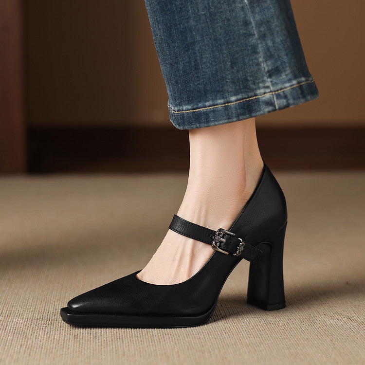 Claya Authentic Leather Heels