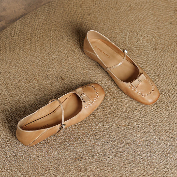 Leva Genuine Leather Flats