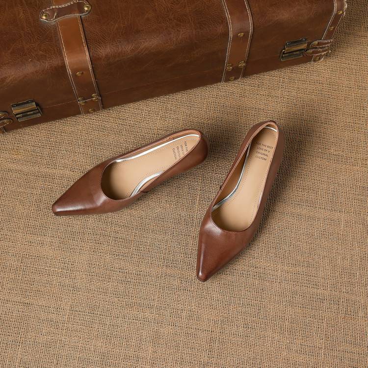 Zyla Authentic Leather Heels