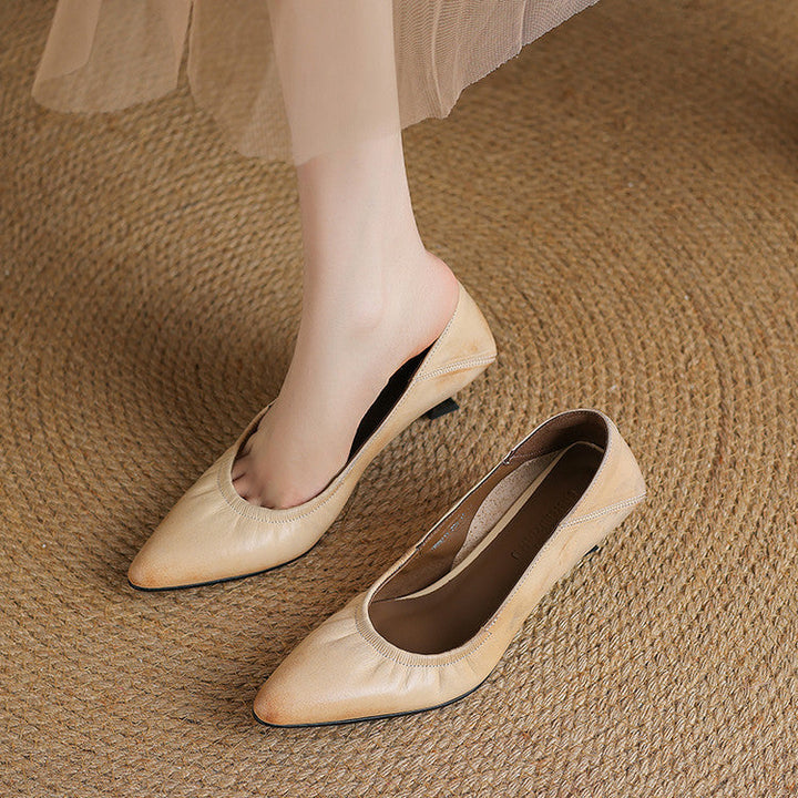 Liora Authentic Leather Heels