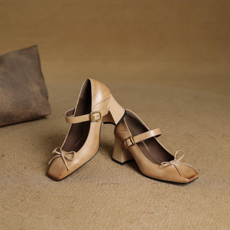 Authentic Leather Heels Emara