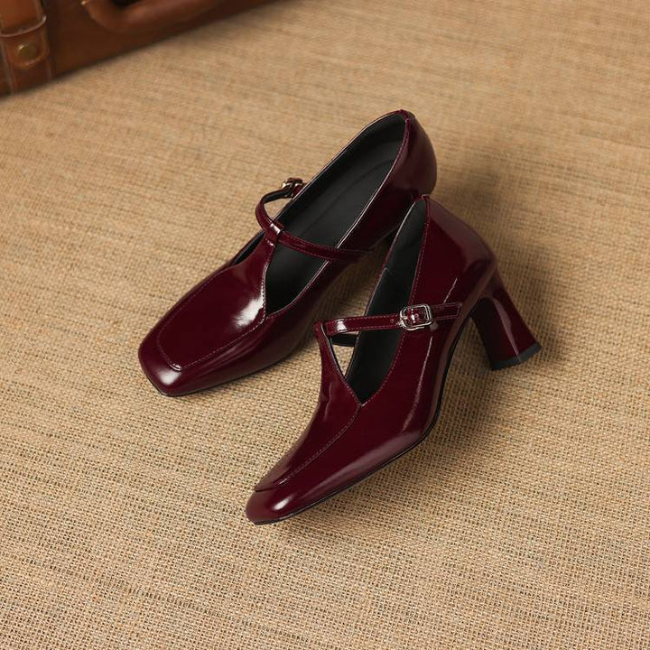 Authentic Leather Heels Tacy