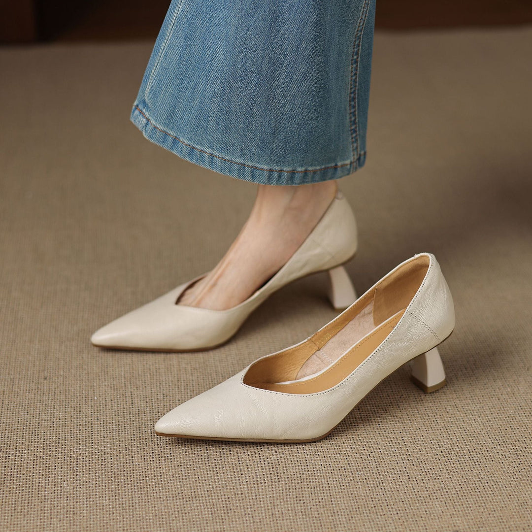 Authentic Leather Heels Veler