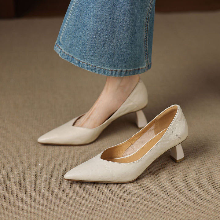 Authentic Leather Heels Veler