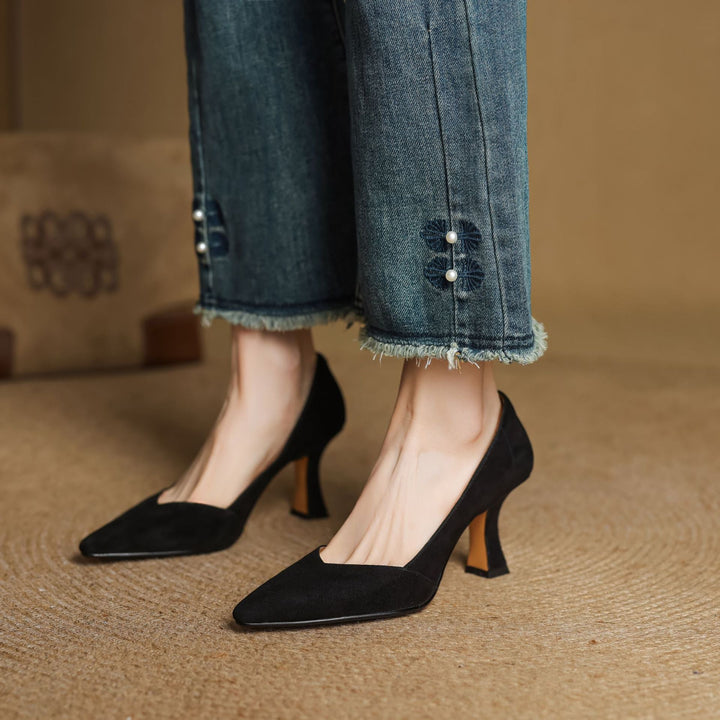 Genuine Leather Women's Heels