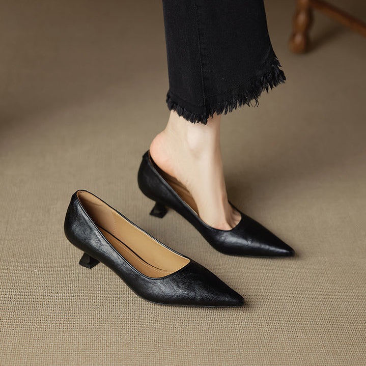 Authentic Leather Heels Aeris