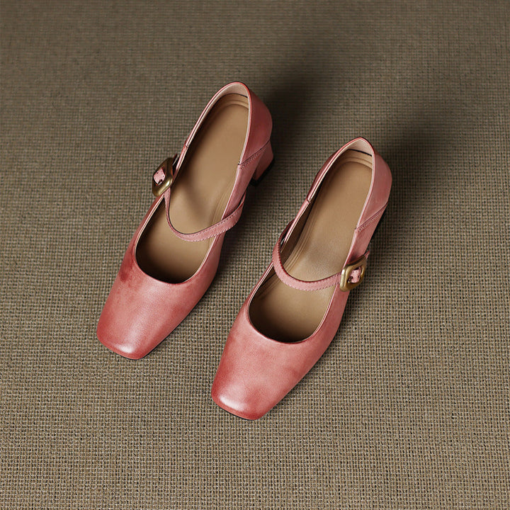 Genuine Leather Kelly Heels