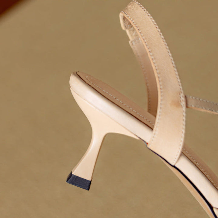 Genuine Leather Dahlia Heels