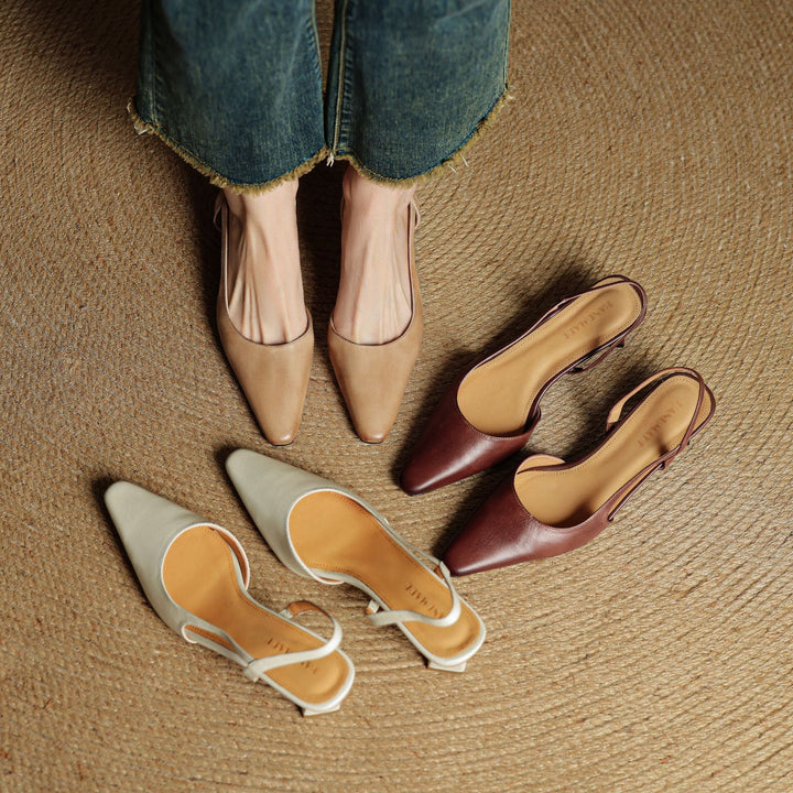 Authentic Leather Elle Heels