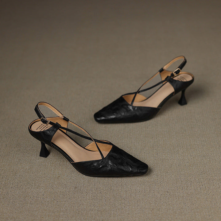 Authentic Leather Heels Velta