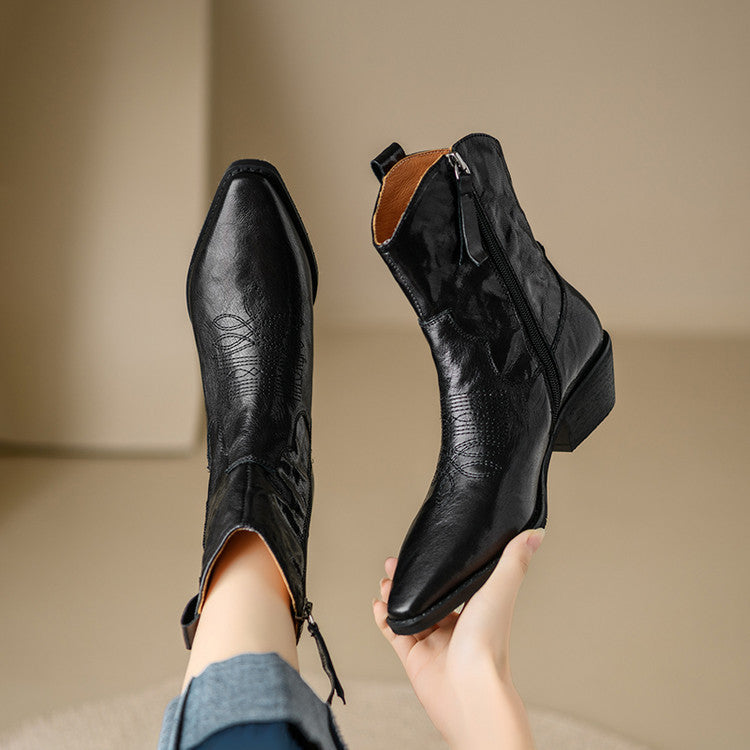 Dakota Genuine Leather Western Boots