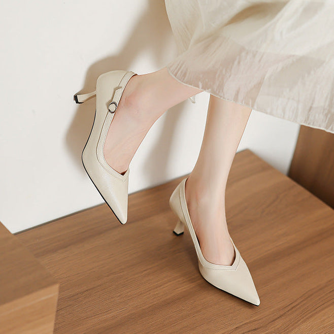 Authentic Leather Heels Ezel