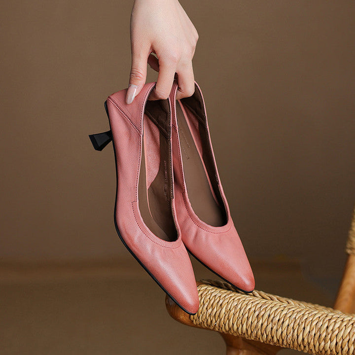 Liora Authentic Leather Heels
