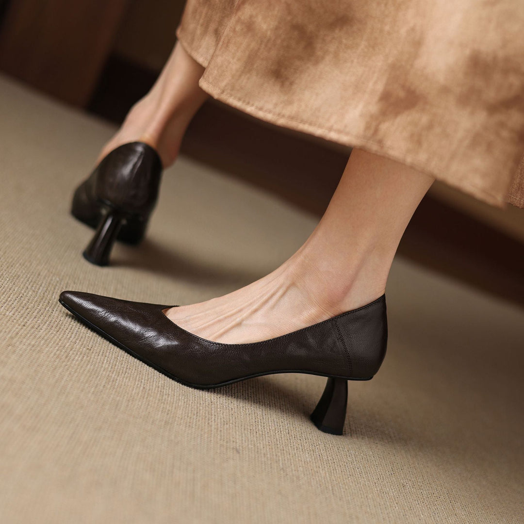 Authentic Leather Heels Veler