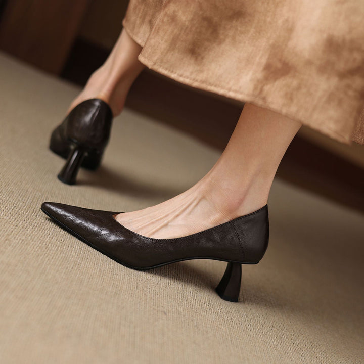 Authentic Leather Heels Veler