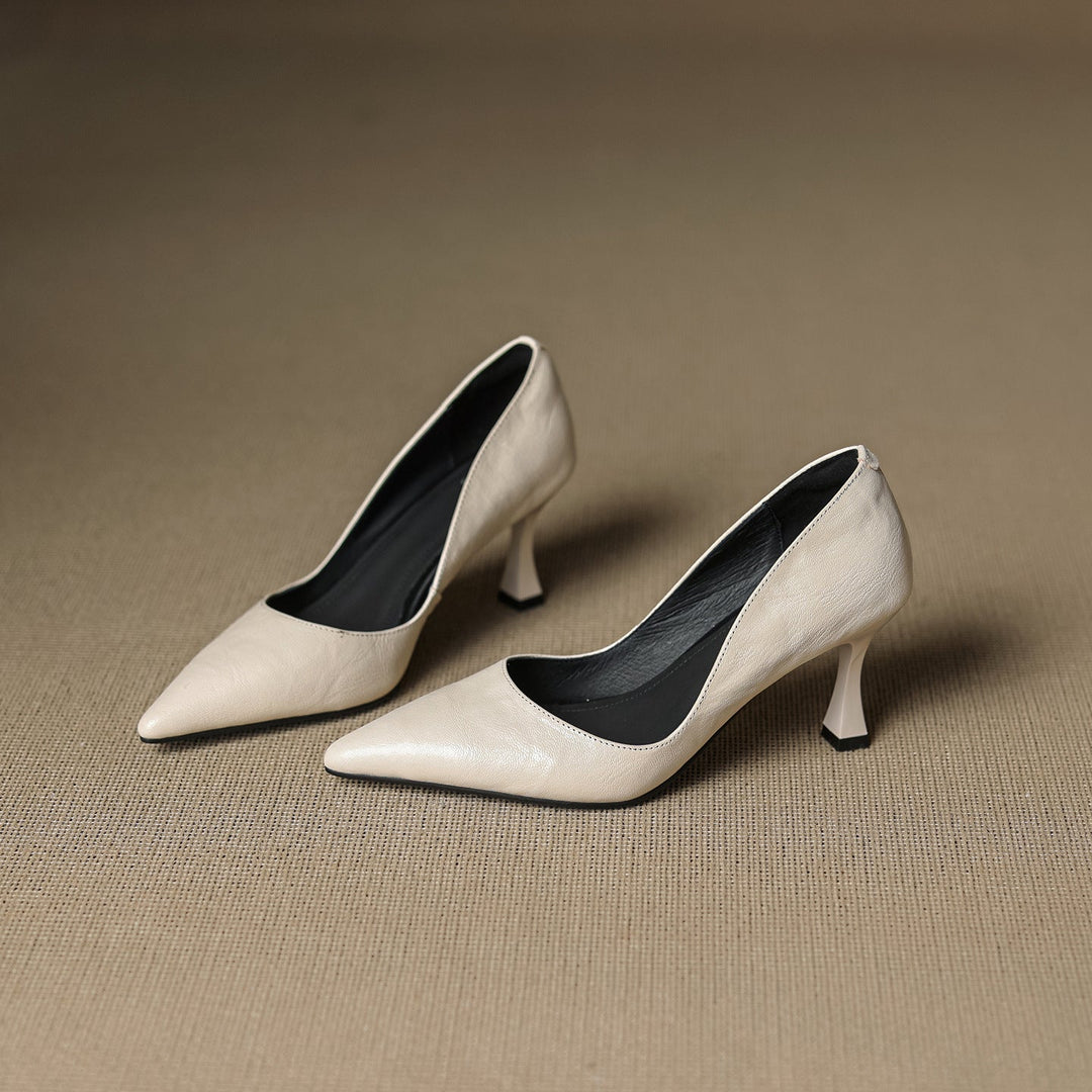 Authentic Leather Heels Viora
