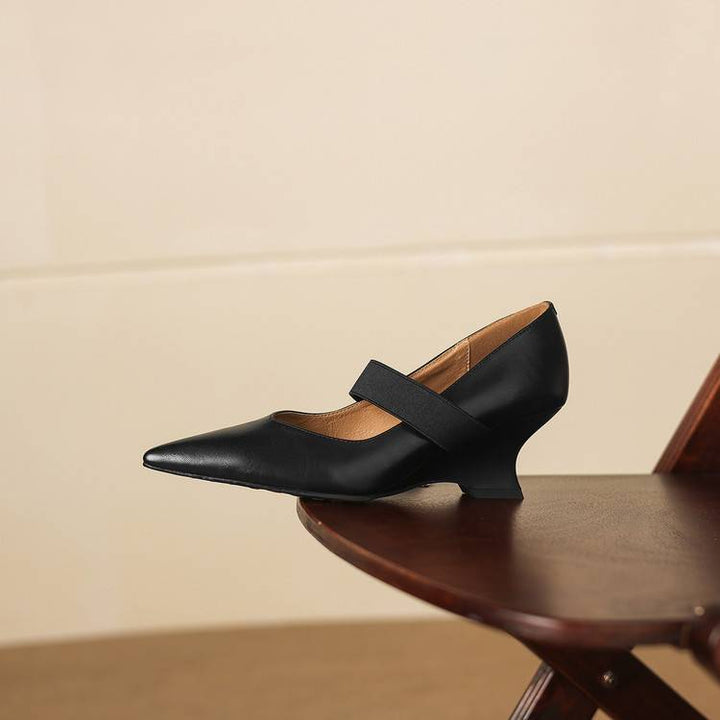Authentic Leather Heels Tiera