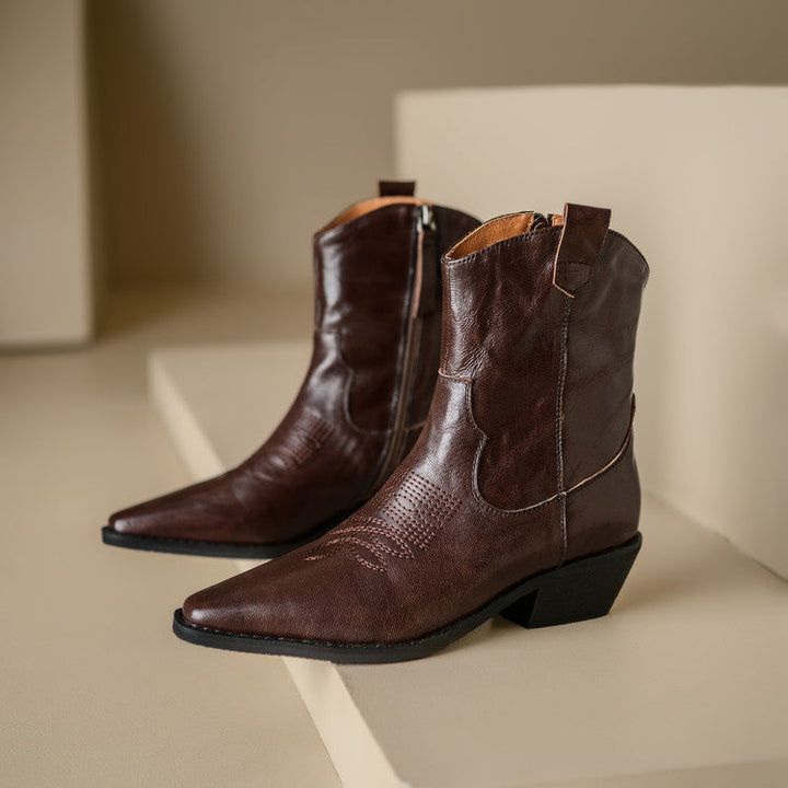 Dakota Genuine Leather Western Boots