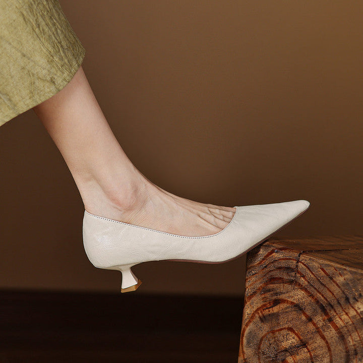 Authentic Leather Court Shoes Elar