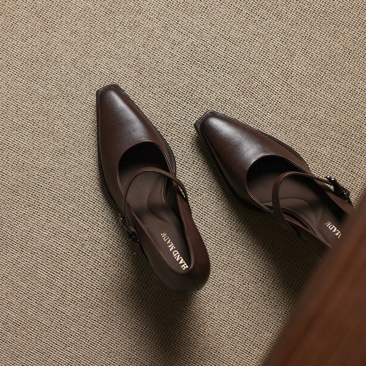 Claya Authentic Leather Heels
