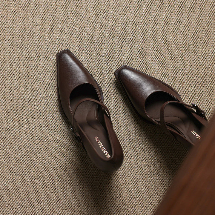 Claya Genuine Leather Heels