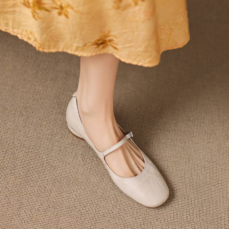Seren Genuine Leather Flats