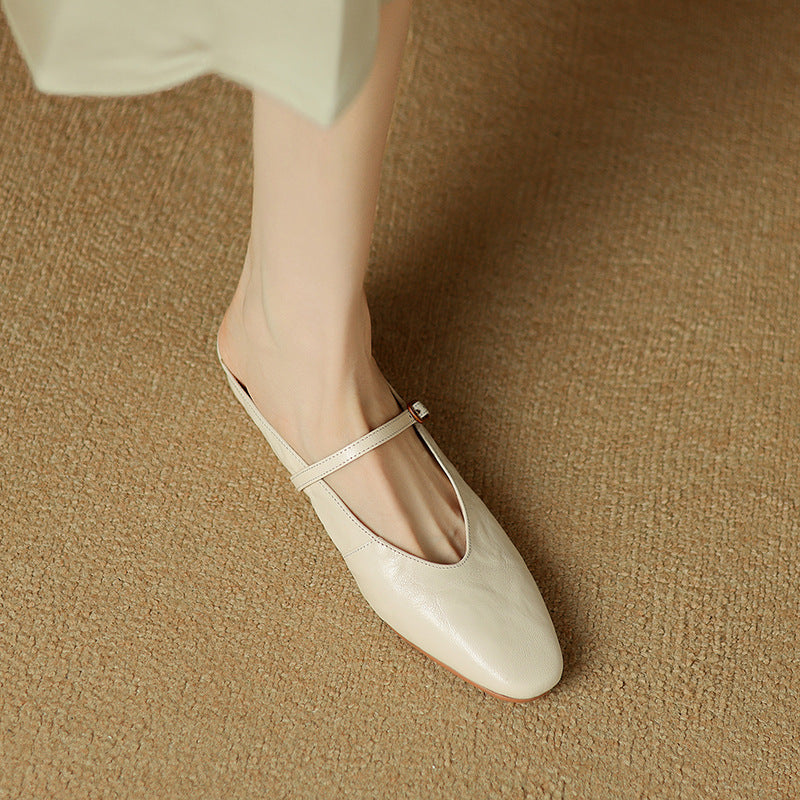 Kiro Genuine Leather Mules