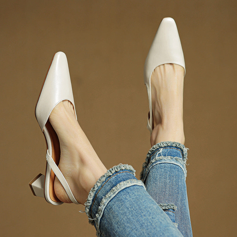Authentic Leather Elle Heels