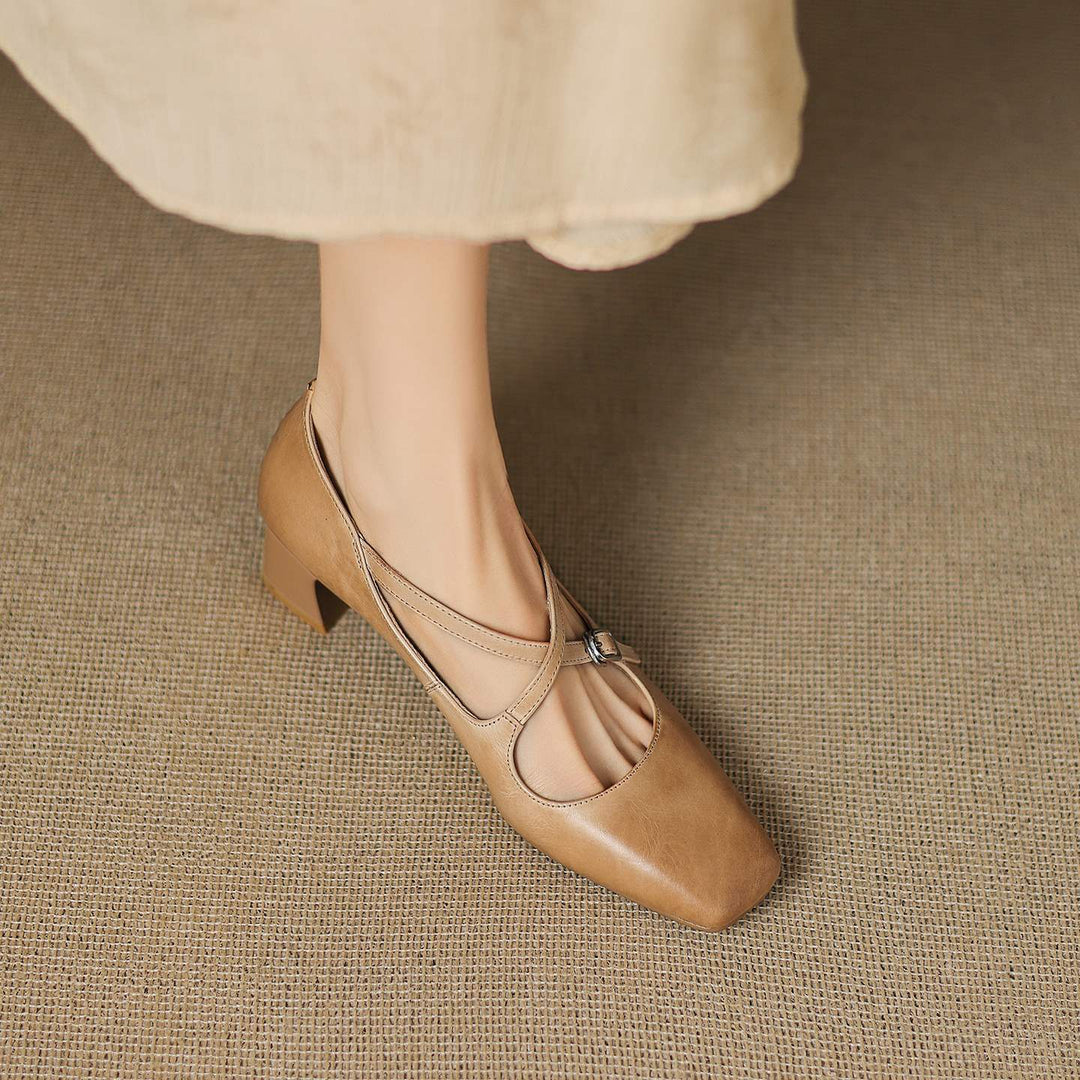 Authentic Leather Heels Ciora