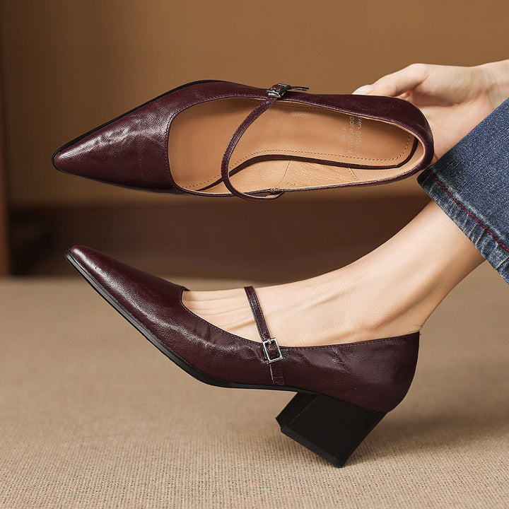 Orvia Genuine Leather Heels