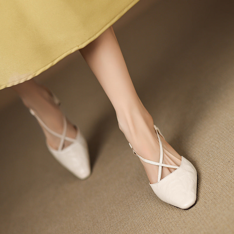 Authentic Leather Heels Velta