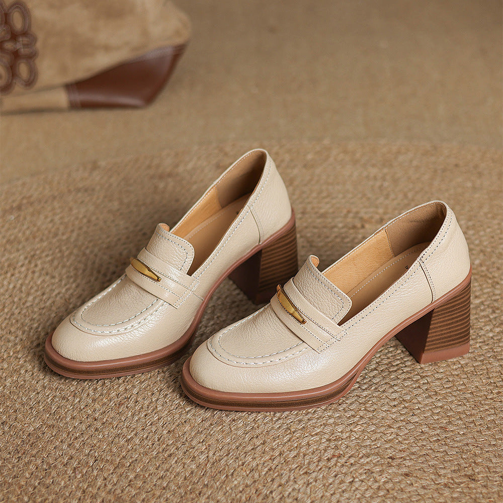 Zivra Genuine Leather Heels