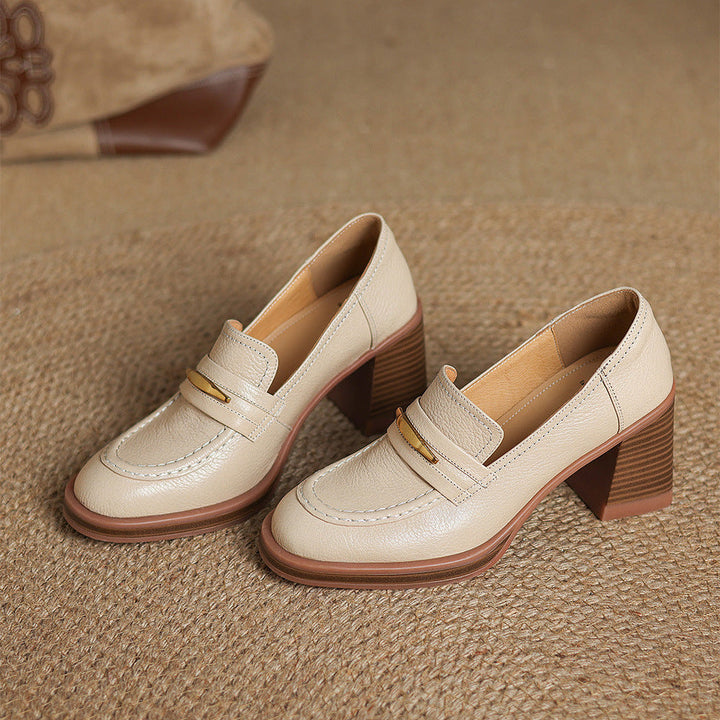 Zivra Genuine Leather Heels